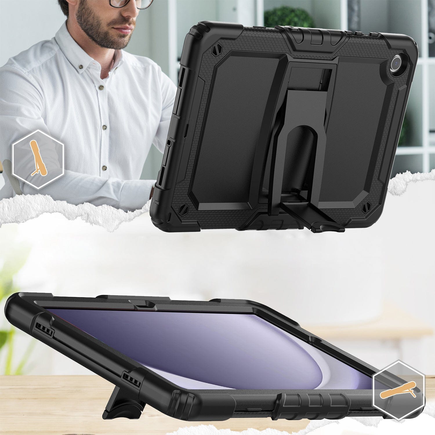 Raider Series Heavy Duty Kickstand Case - Galaxy Tab A9+