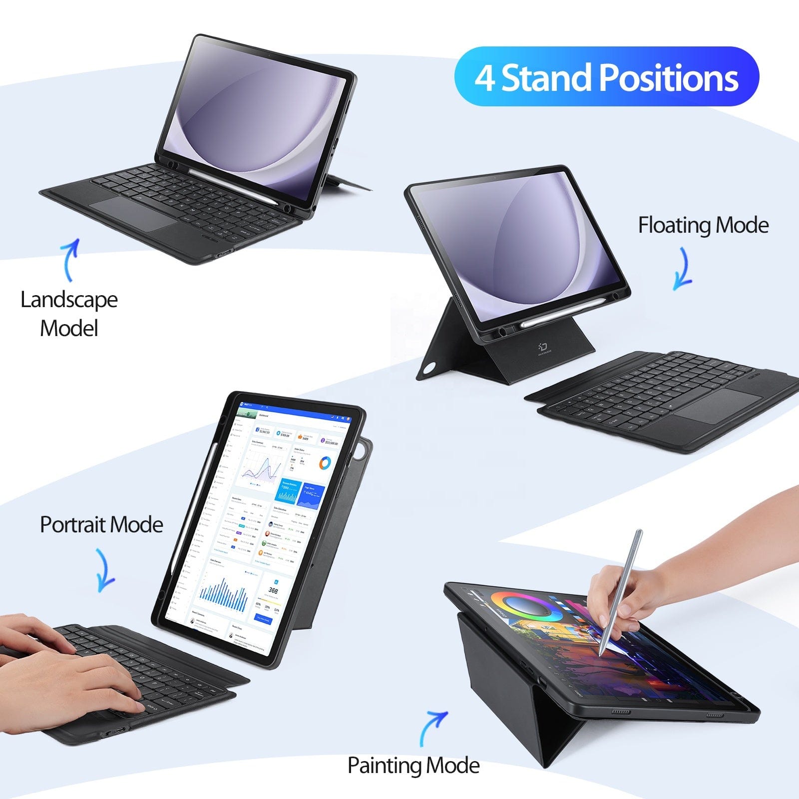 Samsung Galaxy Tab S11 Ultra Keyboard Case - Slim Backlit with Trackpad | ProTouch Navigate Series