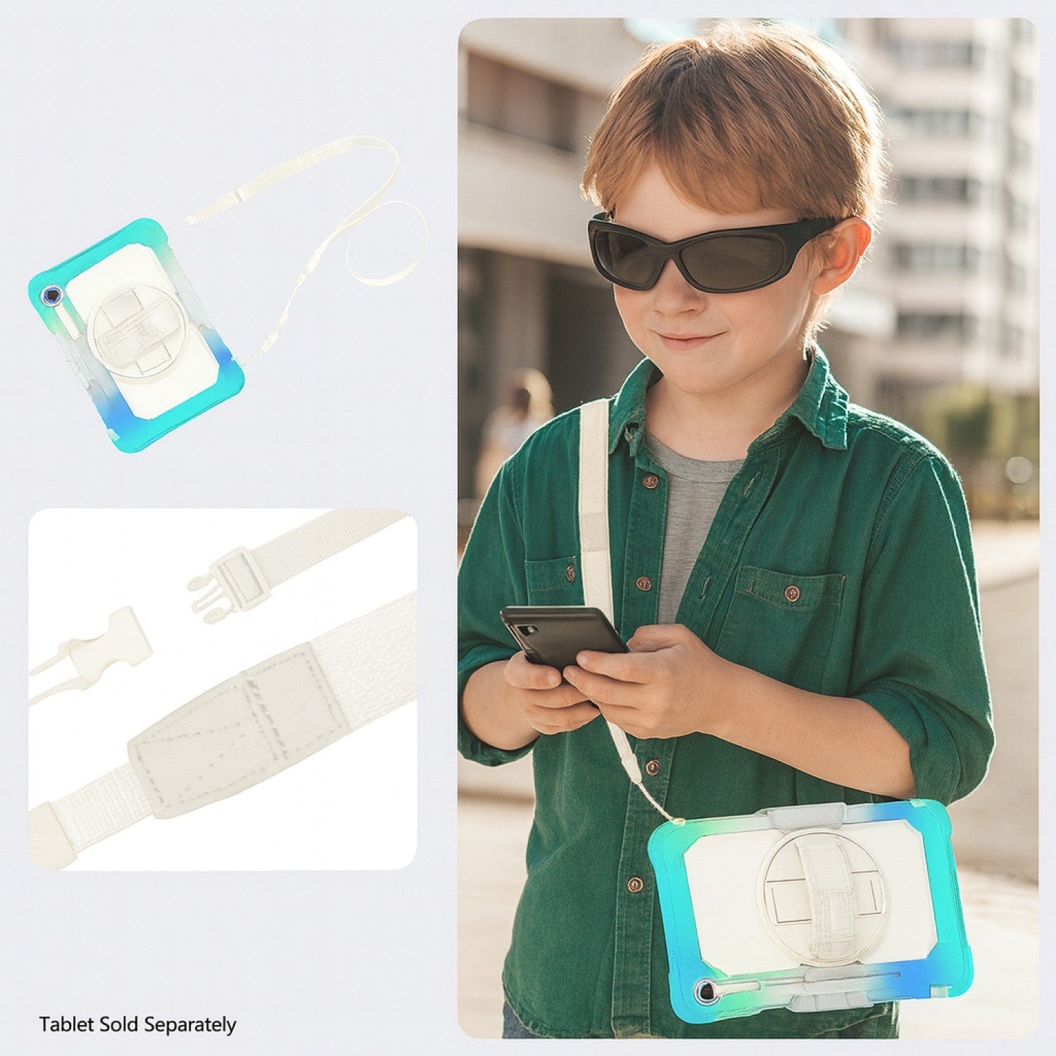 Samsung Galaxy Tab S11 Kid-Proof Case - Kickstand with Hand & Shoulder Strap | Wander Series