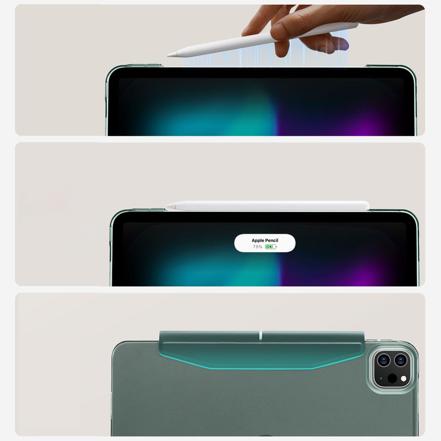 iPad Pro 11" (M4 2024 / M5 2025) Case with Screen Protector - Tri-Fold | Venture Series