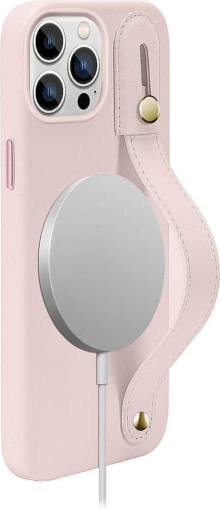 iPhone 14 Pro Max 6.7-inch Protection Kit Bundle - FingerGrip Series Case with Tempered Glass Screen and Camera Protector (Light Pink)