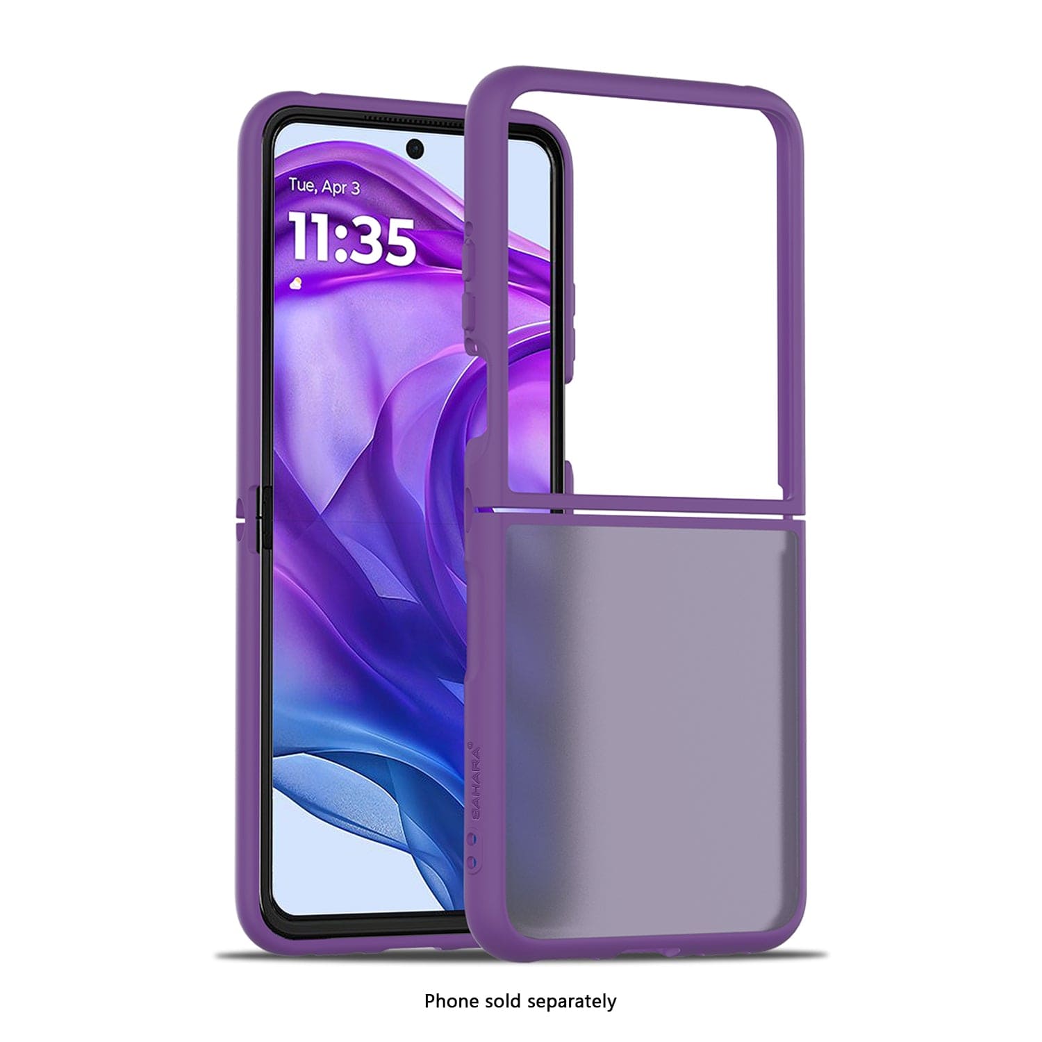 Motorola Razr+ (2025) Frosted Clear Semi-Transparent Back Cover - Closed-Button Design | Venture Series