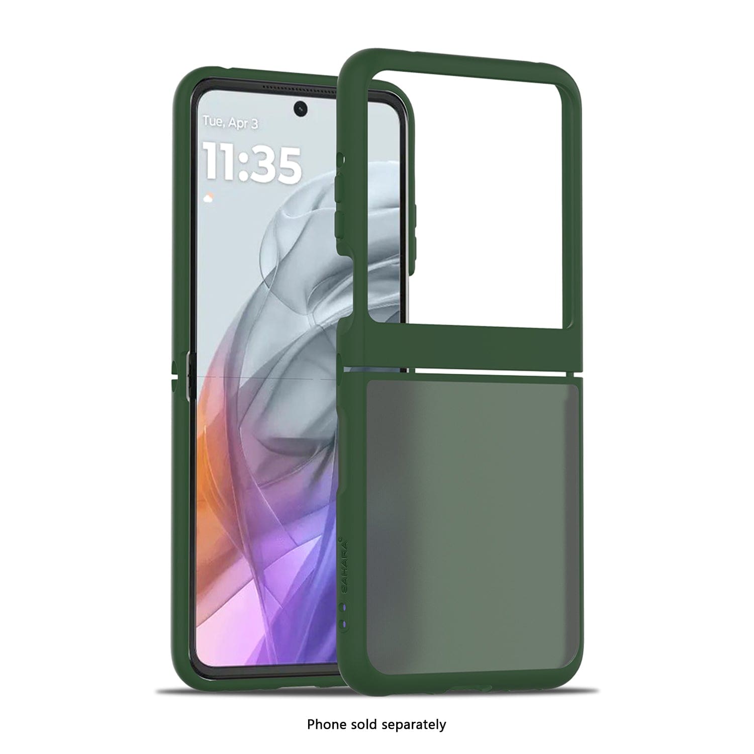 Motorola Razr+ (2025) Frosted Clear Semi-Transparent Back Cover - Closed-Button Design | Venture Series