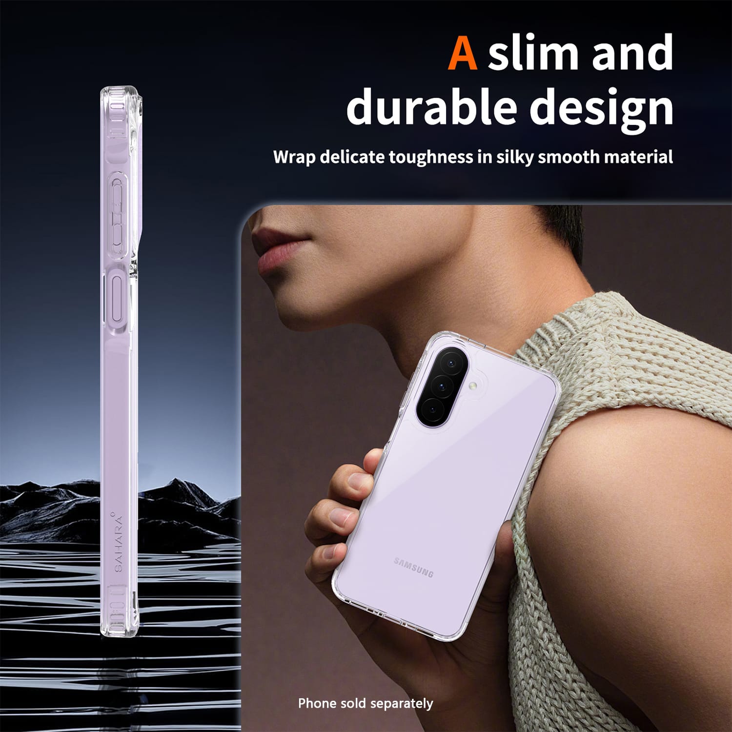 Samsung Galaxy A27 Clear Case - Anti-Slip Grip | Venture Series