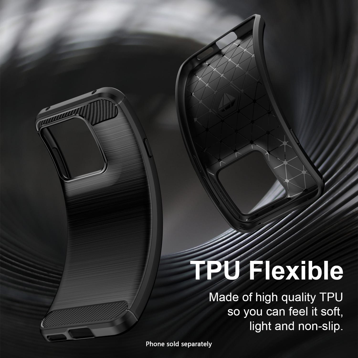 Motorola Edge 5G (2026) Case - Carbon Fiber Texture, Non-Slip Grip | Venture Series