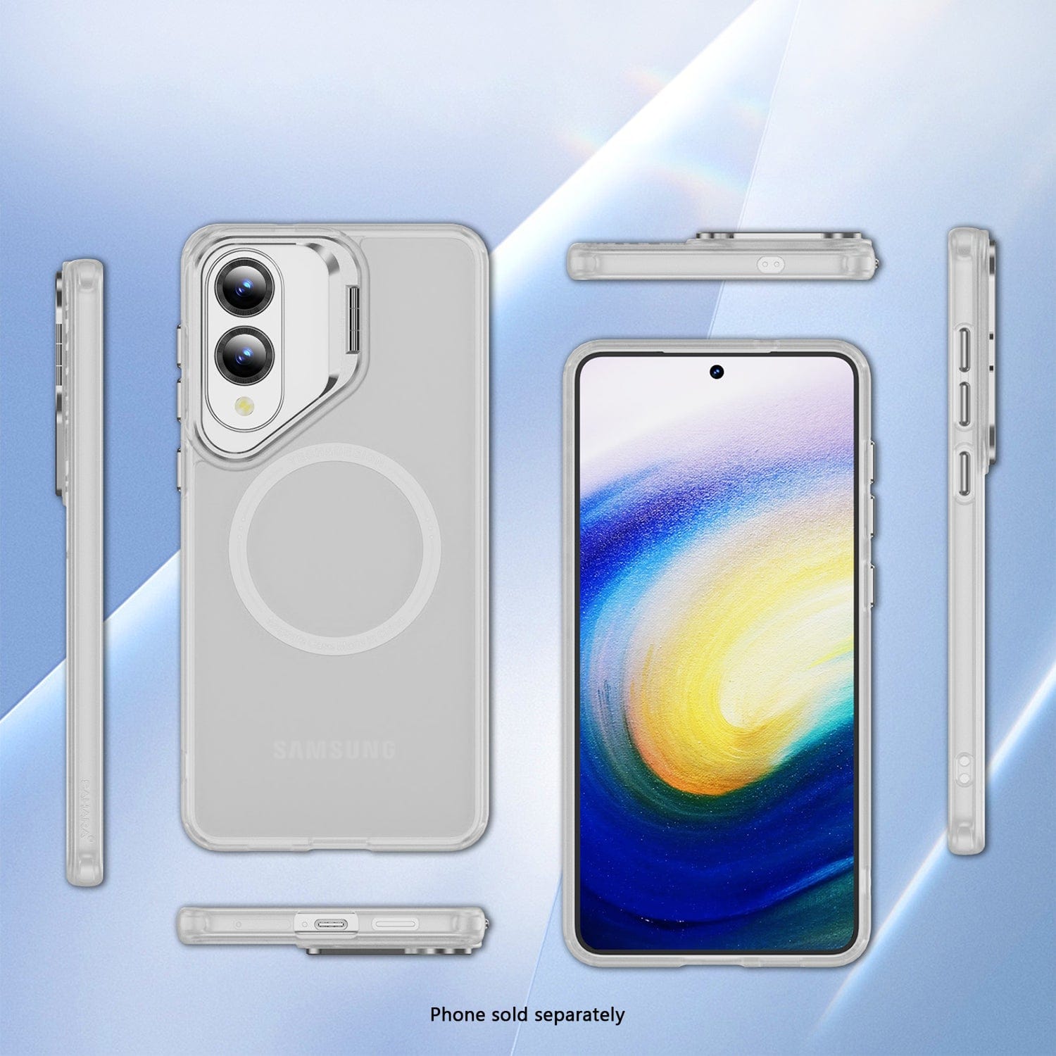 Samsung Galaxy S25 Edge Clear Case – Kickstand, MagSafe Compatible | Venture Series