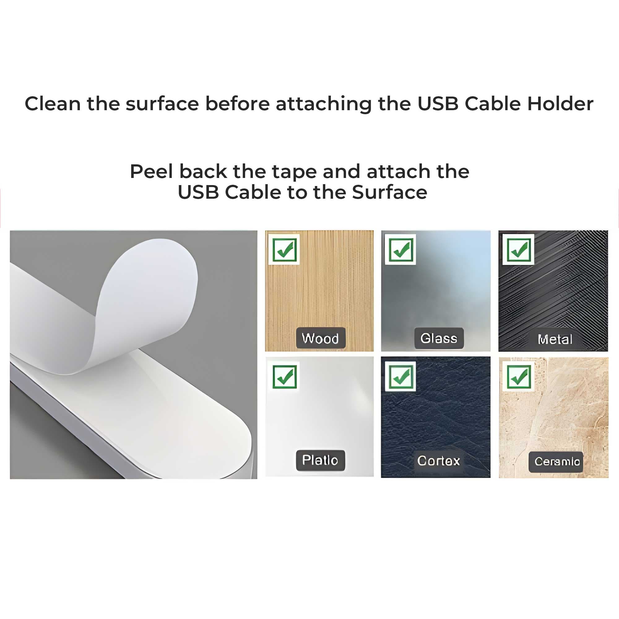 SaharaCase - USB Cable Holder Organizer (4-Pack)