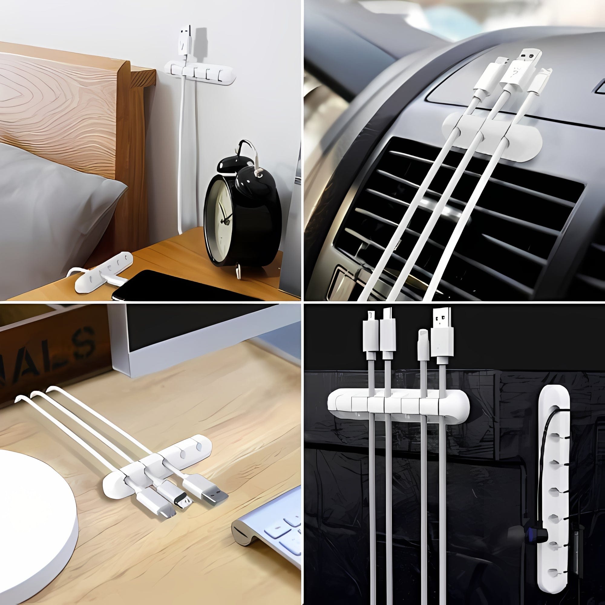 USB Cable Holder Organizer (4-Pack)