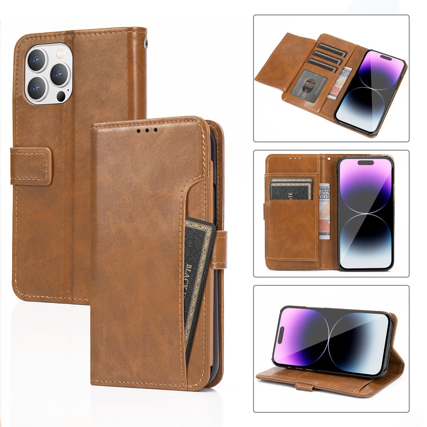 Indy Series Leather Wallet Case - iPhone 14 Pro - CP00354 CP00355