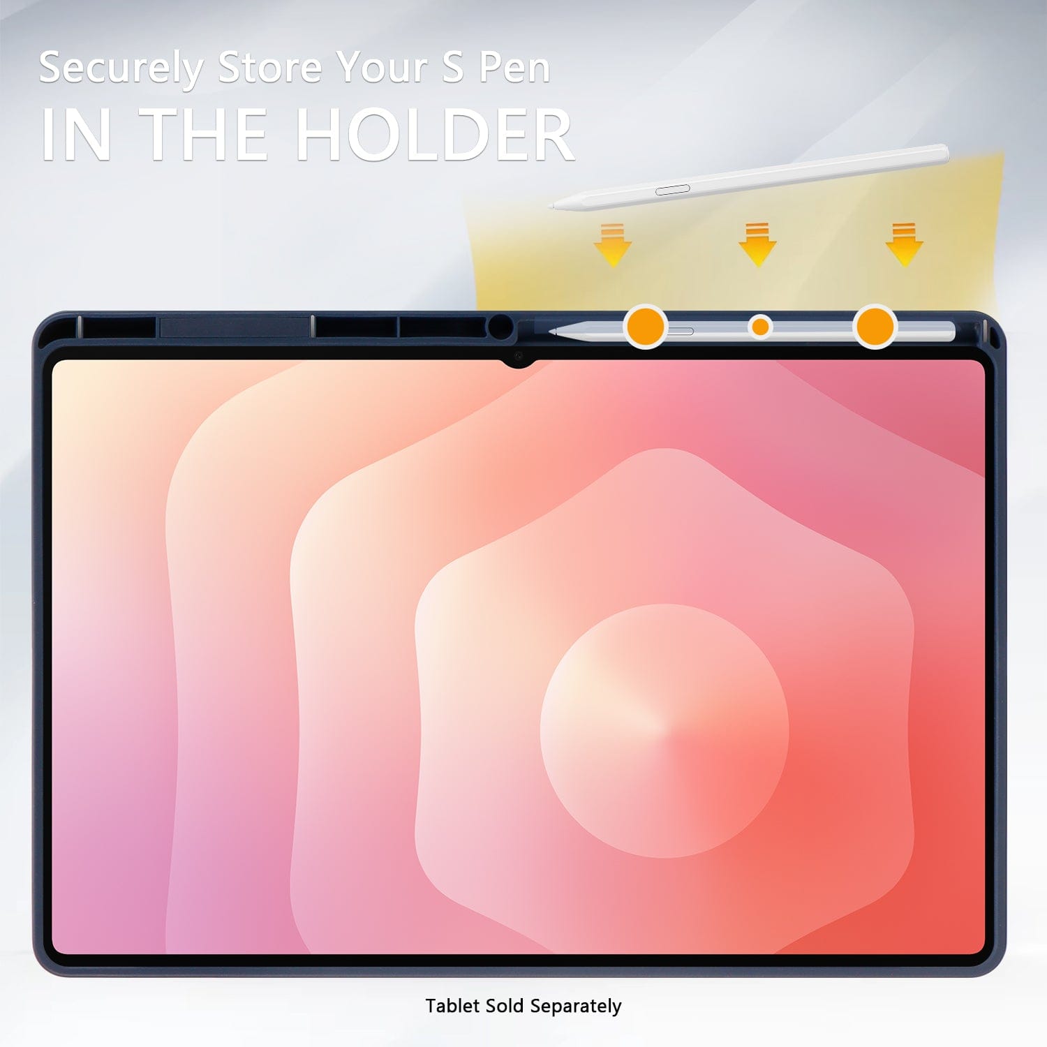 Samsung Galaxy Tab S11 Ultra Case - Folio Slim, Transparent Back | Venture Series