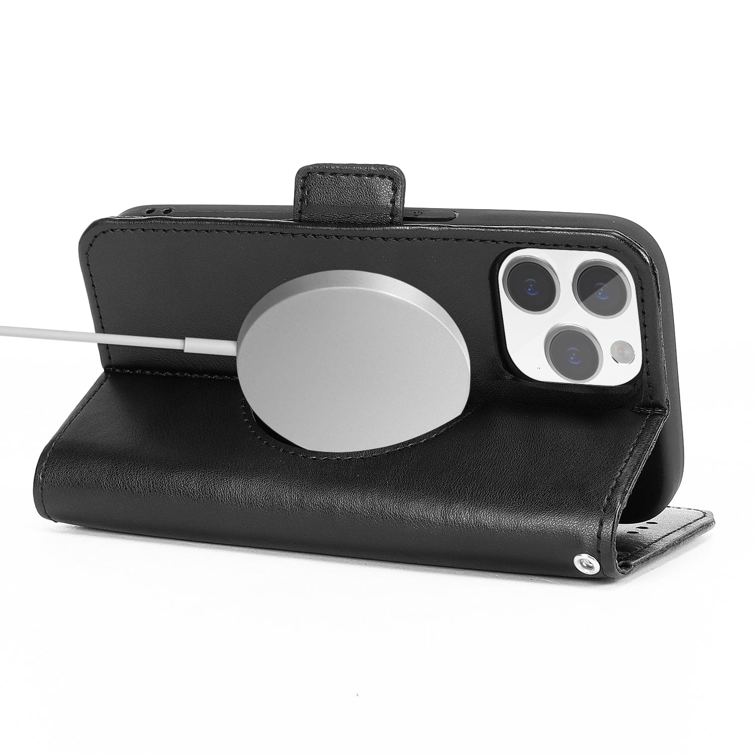 iPhone 15 Pro Leather Wallet Case with MagSafe - Card Holder | Indy Series