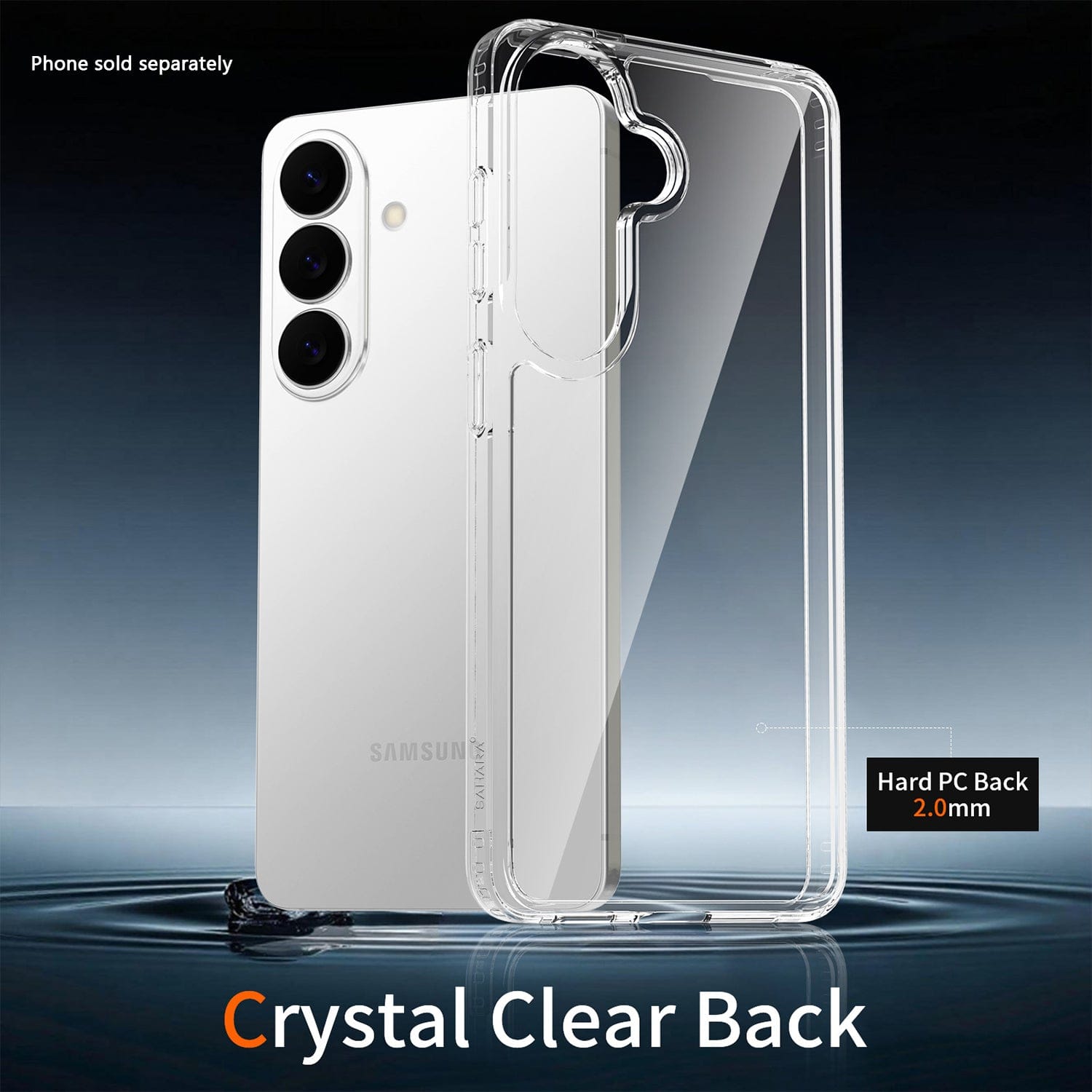 Galaxy S26 Clear Case - Anti-Slip Grip | Venture Series