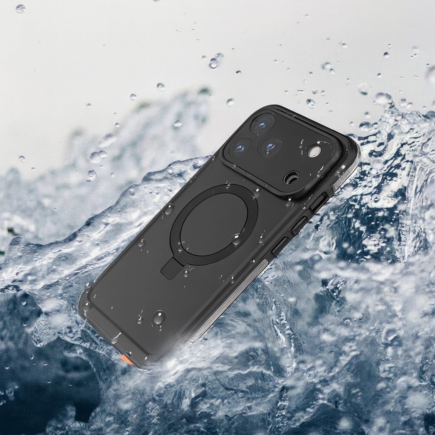 iPhone 17 Pro Max Waterproof Case - MagSafe Kickstand, Integrated Screen & Camera Protection | Oasis Series