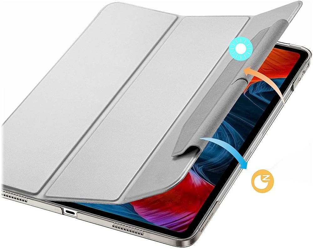 ESR Gray Folio Case with Tempered Glass Screen - iPad Pro 12.9" (4th, 5th, and 6th Generation)