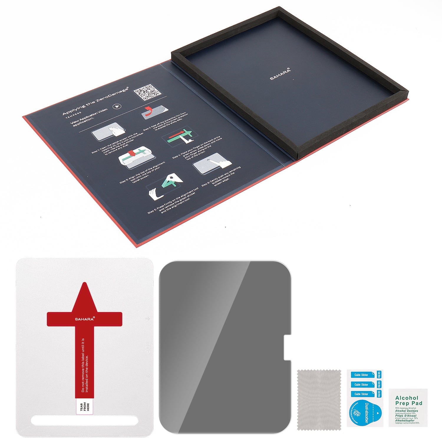 ZeroDamage Ultra-Strong+ Tempered Privacy Glass Screen Protector - iPad Pro 13" M4