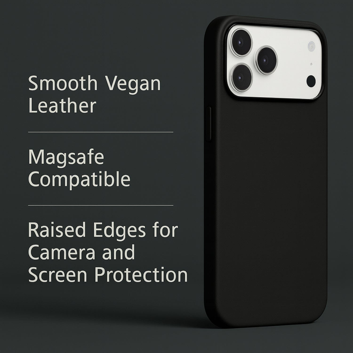 Indy Series Vegan Leather Case Compatible with Magsafe for Apple iPhone 17 Pro Max