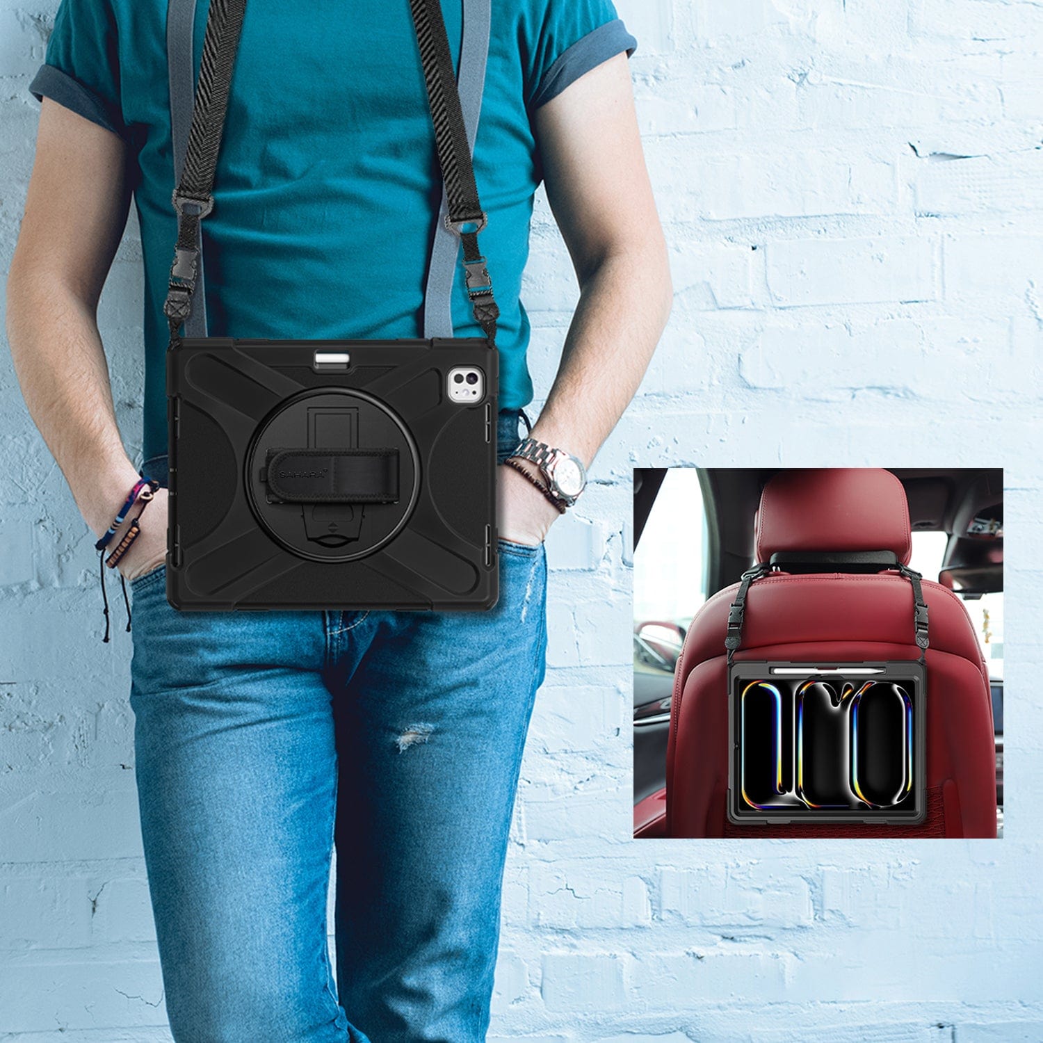 Raider X Series Heavy-Duty Hand Strap Case - iPad Pro 13" M4/M5