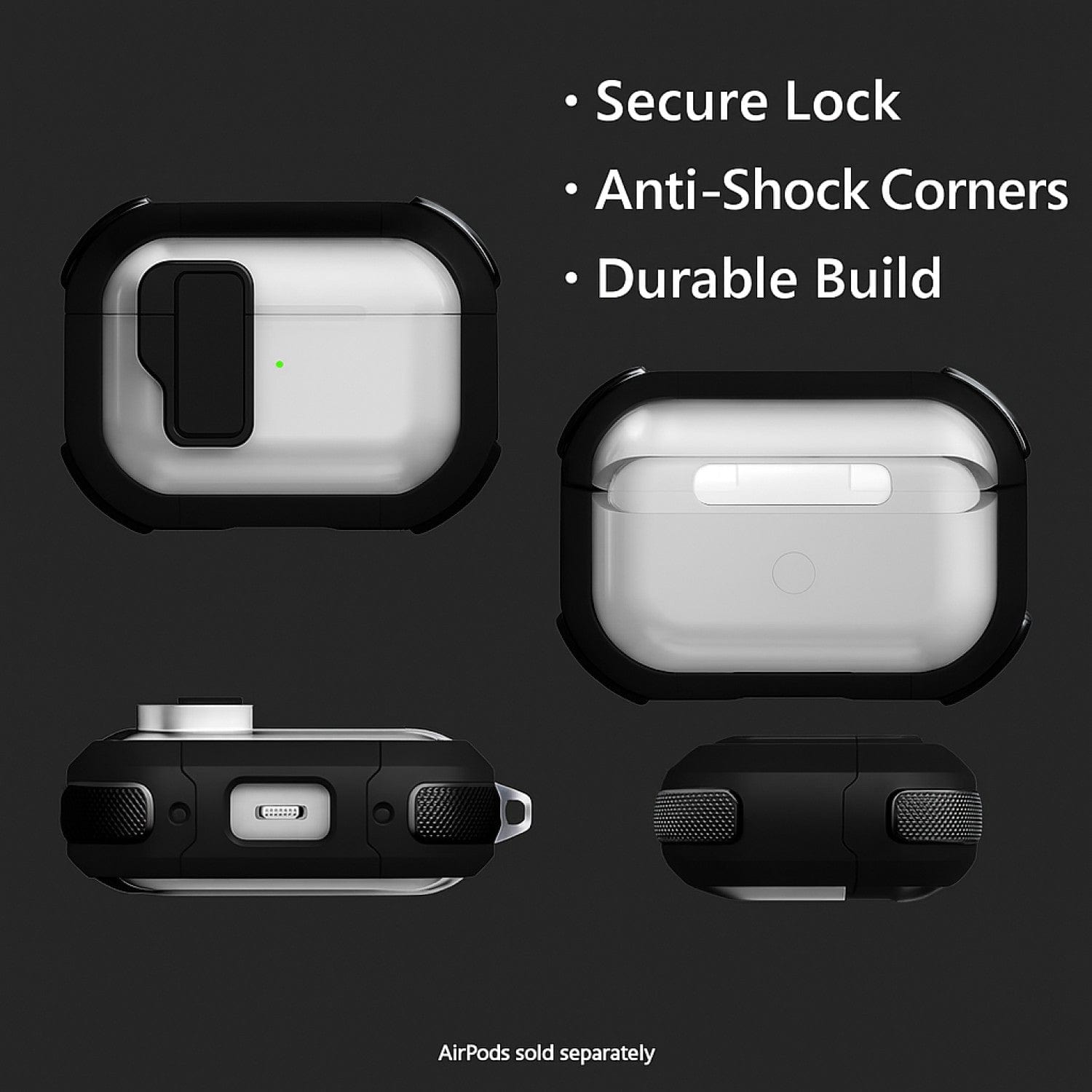 Apple AirPods Pro 3 Case - Secure Lock | Venture-X Series