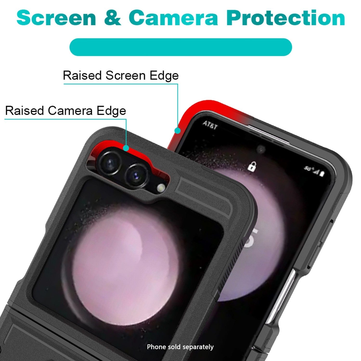 Raider Series Heavy Duty Case for Samsung Galaxy Z Flip7 FE - Scorpion Black