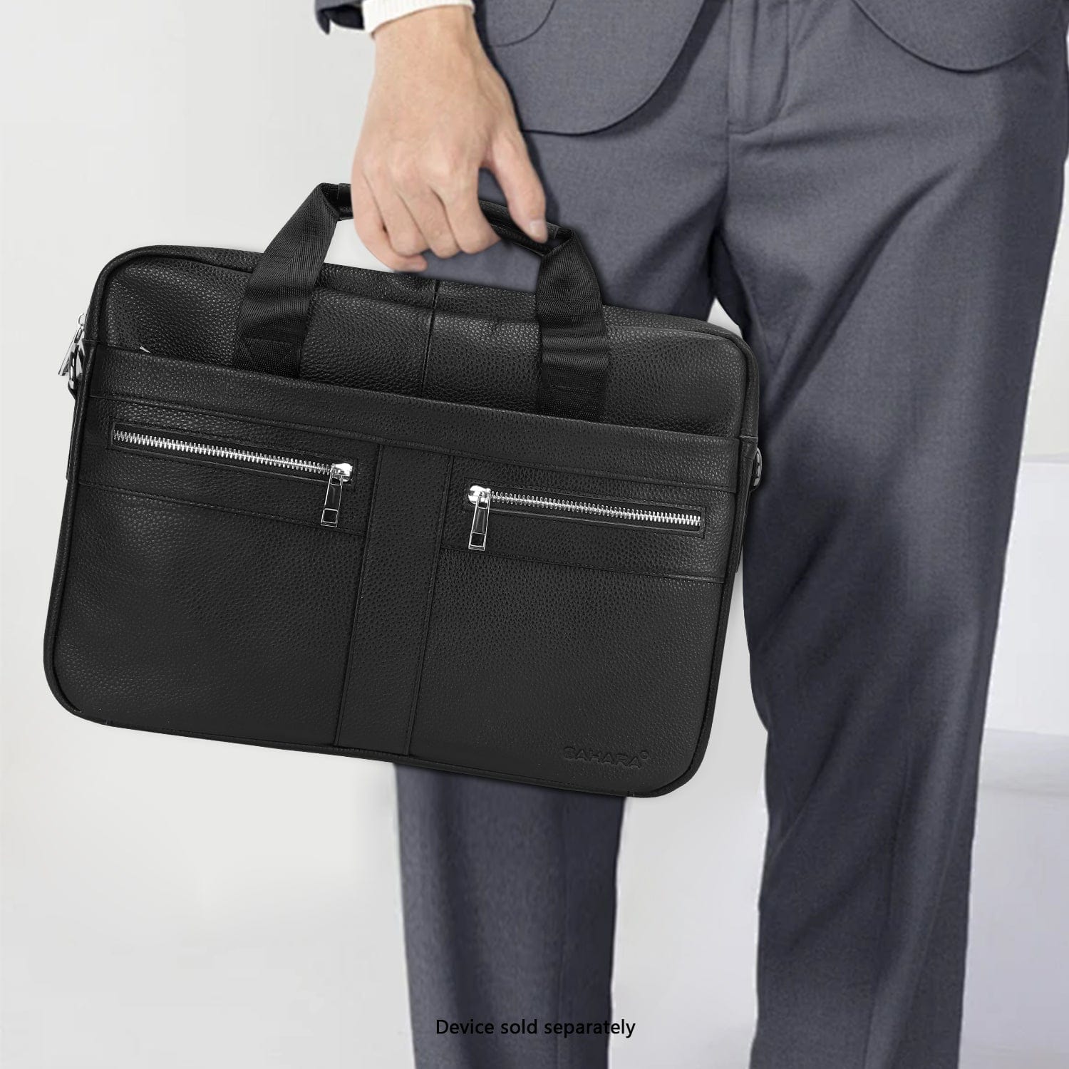 Genuine Leather Business Bag Briefcase - Laptops up to 16-inch