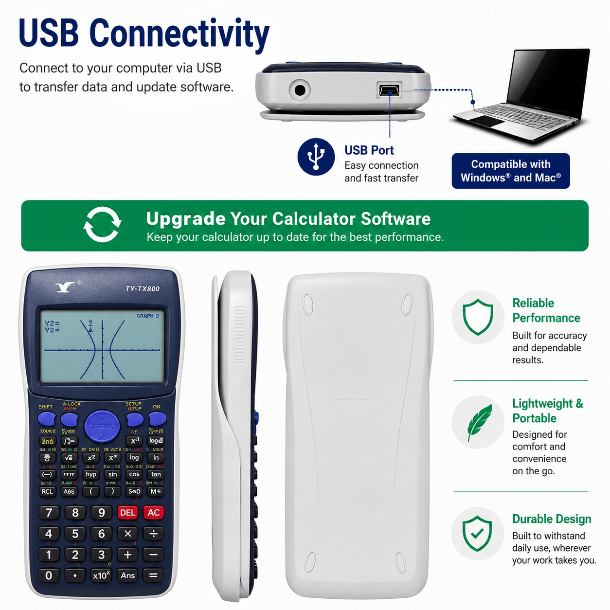 Graphing Scientific Calculator - 14-Digit Display & Financial Functions