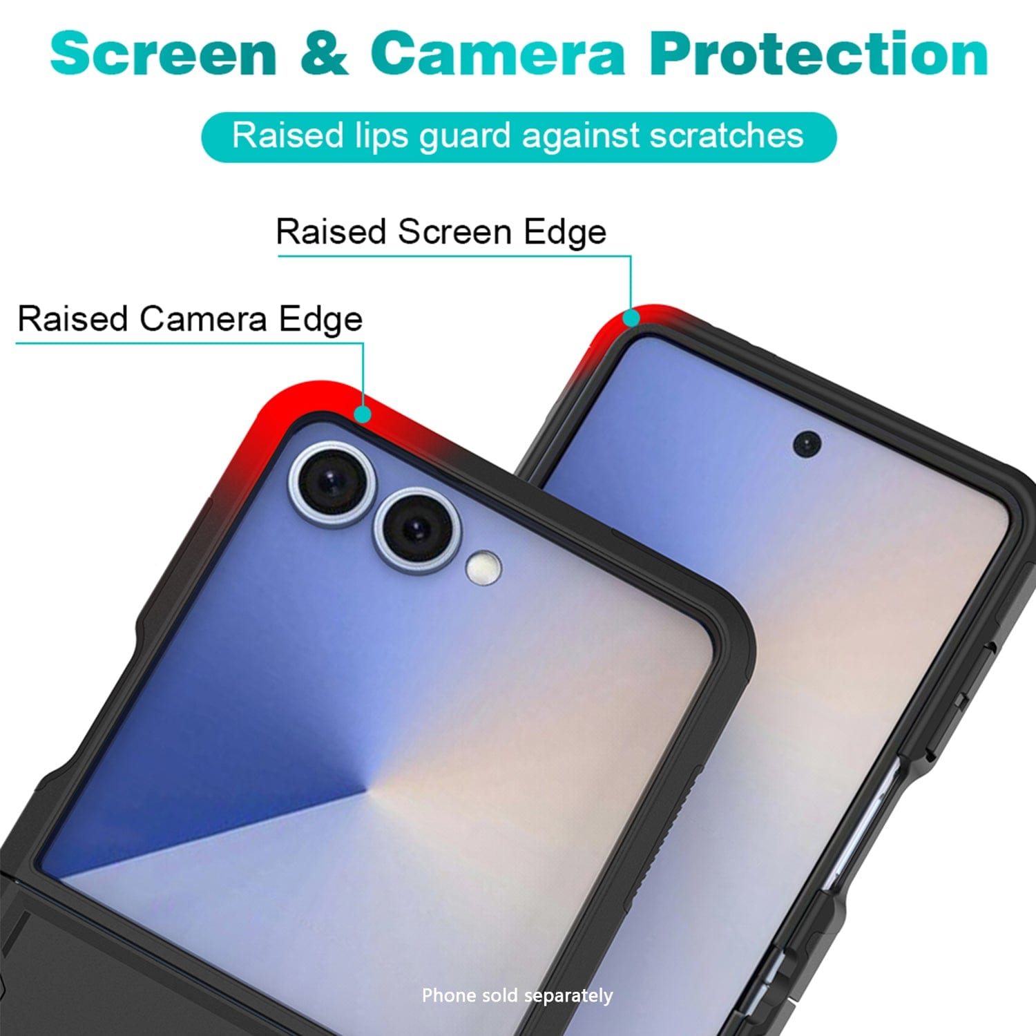 Raider Series Heavy Duty Case for Samsung Galaxy Z Flip7 - Scorpion Black