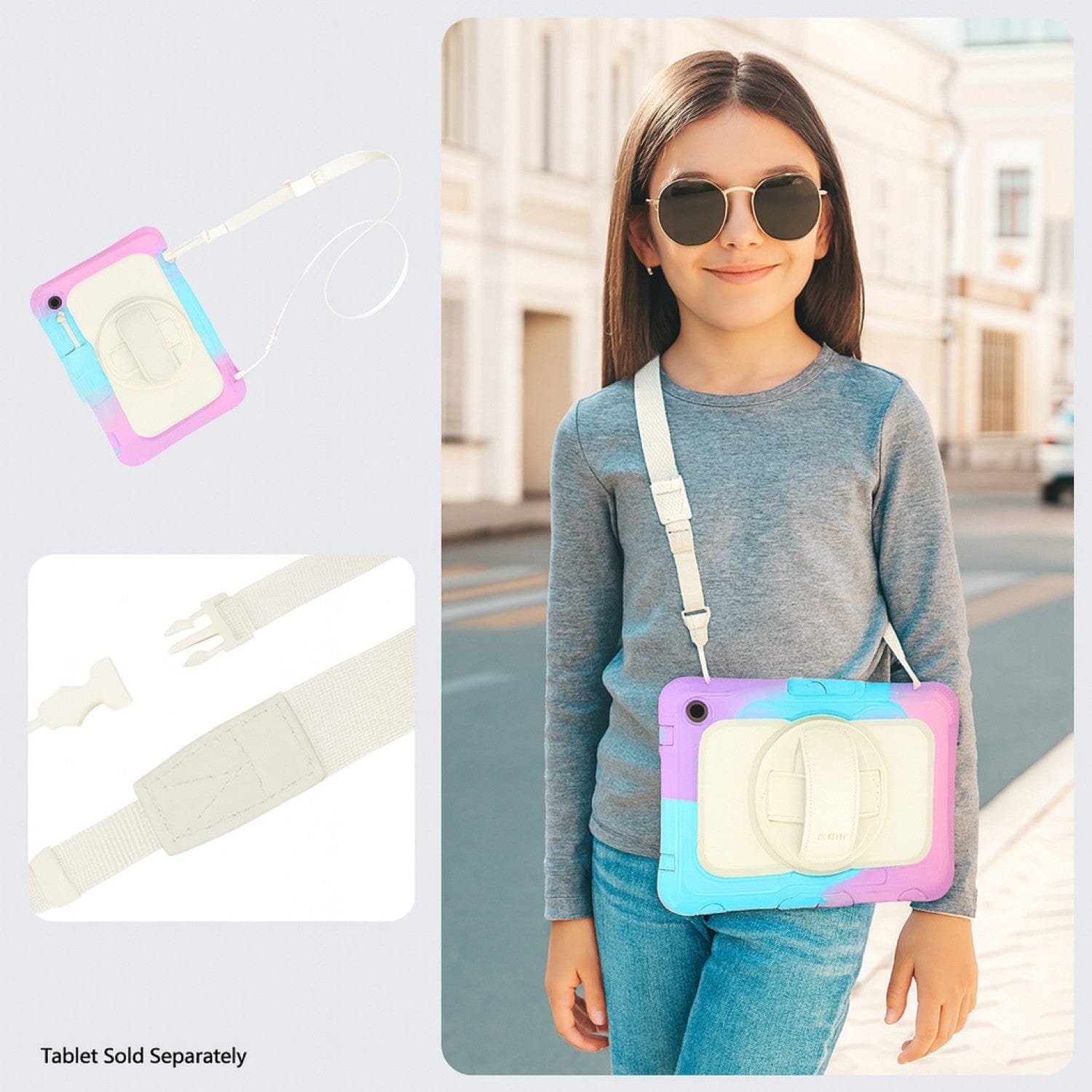 Samsung Galaxy Tab S11 Kid-Proof Case - Kickstand with Hand & Shoulder Strap | Wander Series