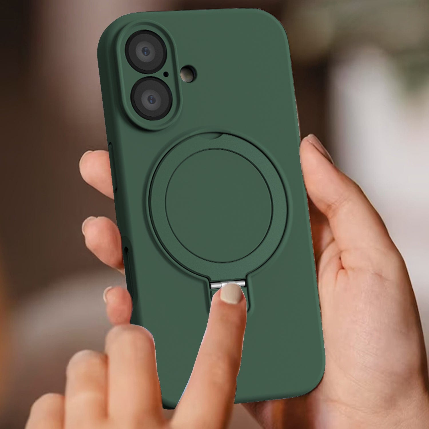 iPhone 16 Slim Kickstand Case - Rugged Protection, MagSafe | Venture Series