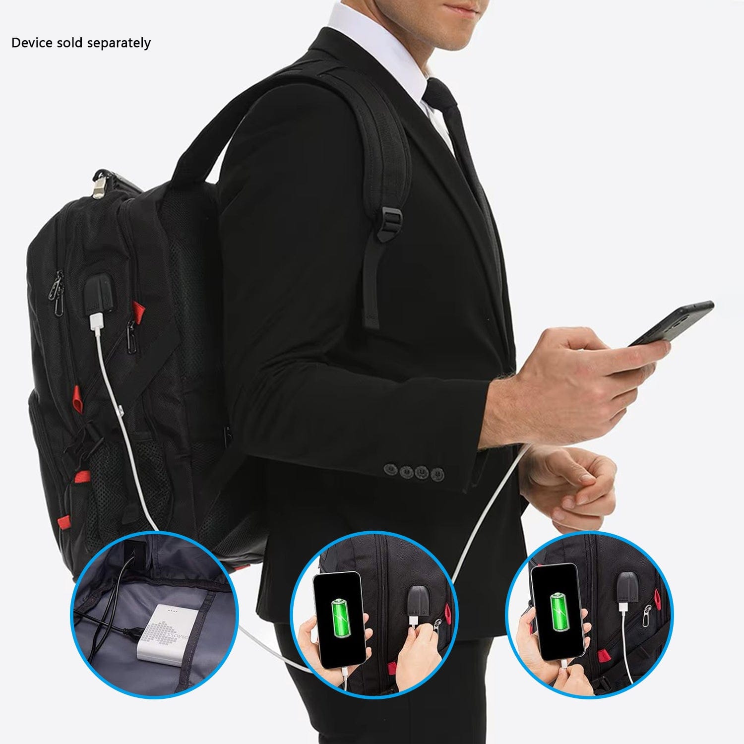 All-in-One Backpack with Anti-Theft lock Fits Laptops up to 17.3"