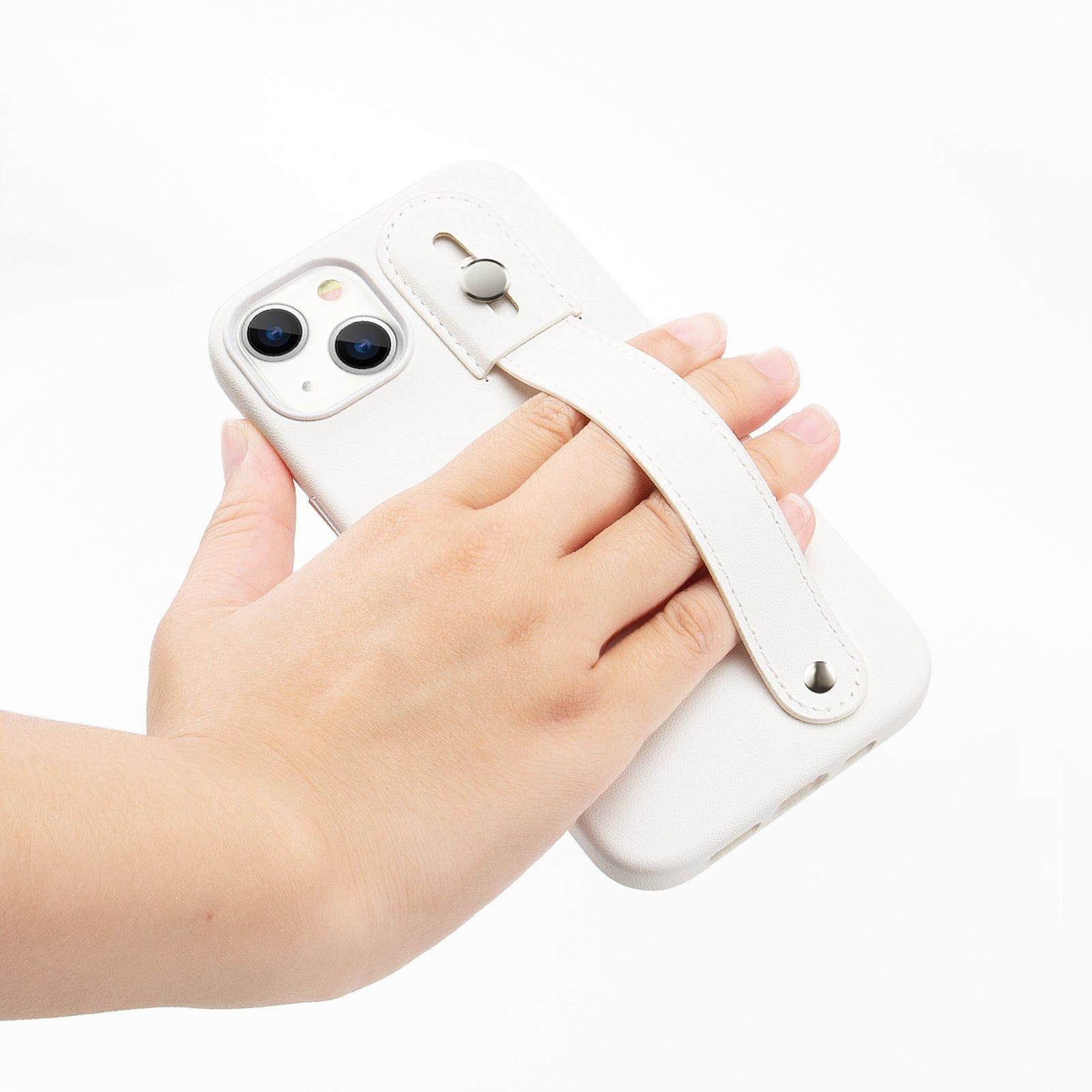 Indy Series Leather FingerGrip Case - iPhone 14 Plus