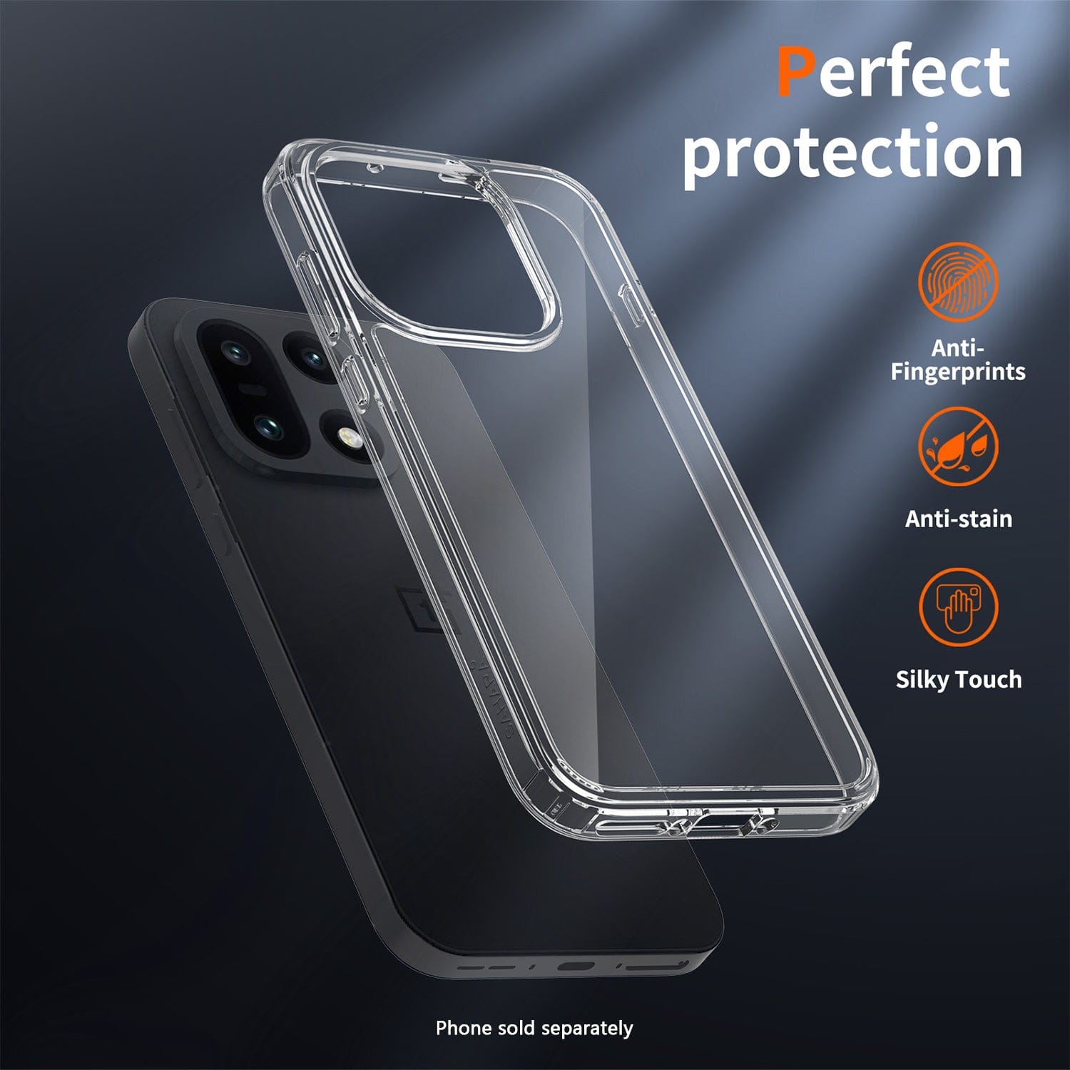 OnePlus 15 Clear Case - Anti-Slip Grip | Venture Series