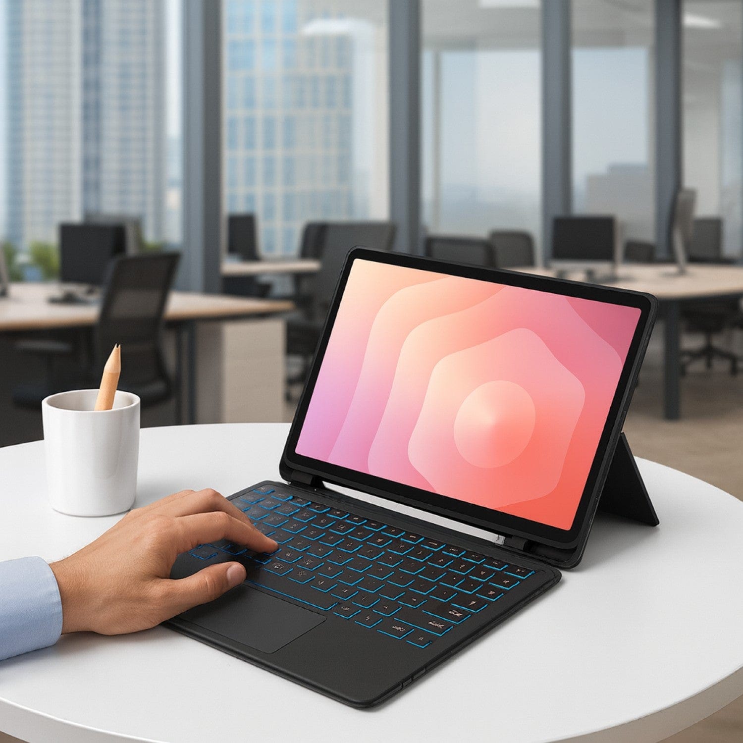 Samsung Galaxy Tab S11 Ultra Keyboard Case - Slim Backlit with Trackpad | ProTouch Navigate Series