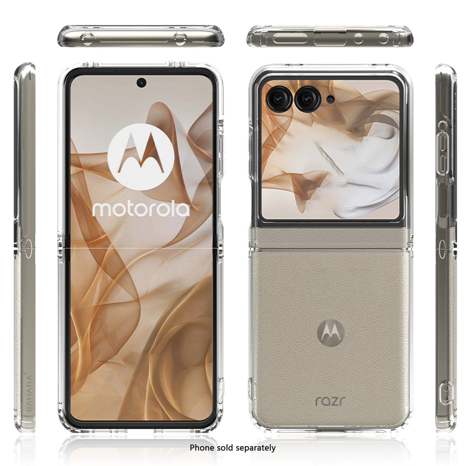 Motorola Razr (2025) Clear Case - Anti-Slip Grip, Shock-Absorbing Corners | Venture Series