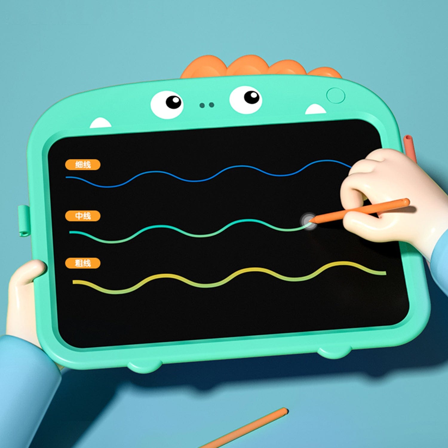 LCD Writing Kids Tablet 13.5" - Color Display, One-Click Erase