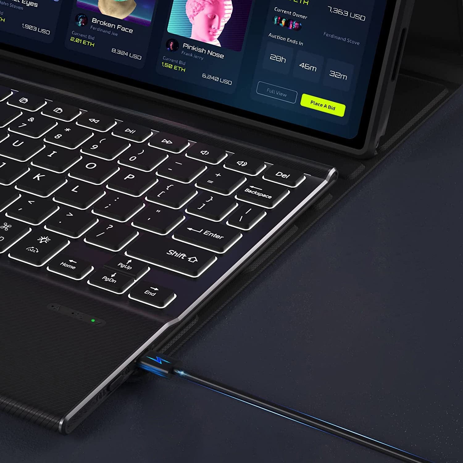 iPad Pro 13" (M4 2024 / M5 2025) Keyboard Case - Screen Protector, Built-in Touchpad | Navigate Series