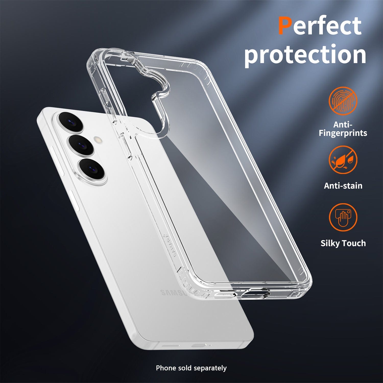 Galaxy S26 Clear Case - Anti-Slip Grip | Venture Series