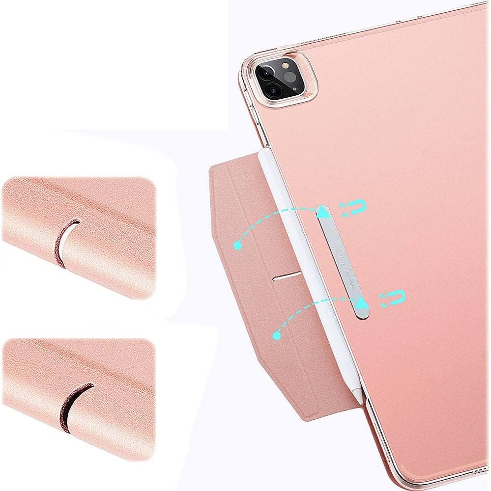 ESR Rose Gold Folio Case with Tempered Glass Screen Protector - iPad Pro 12.9" (4th, 5th, and 6th Generation)