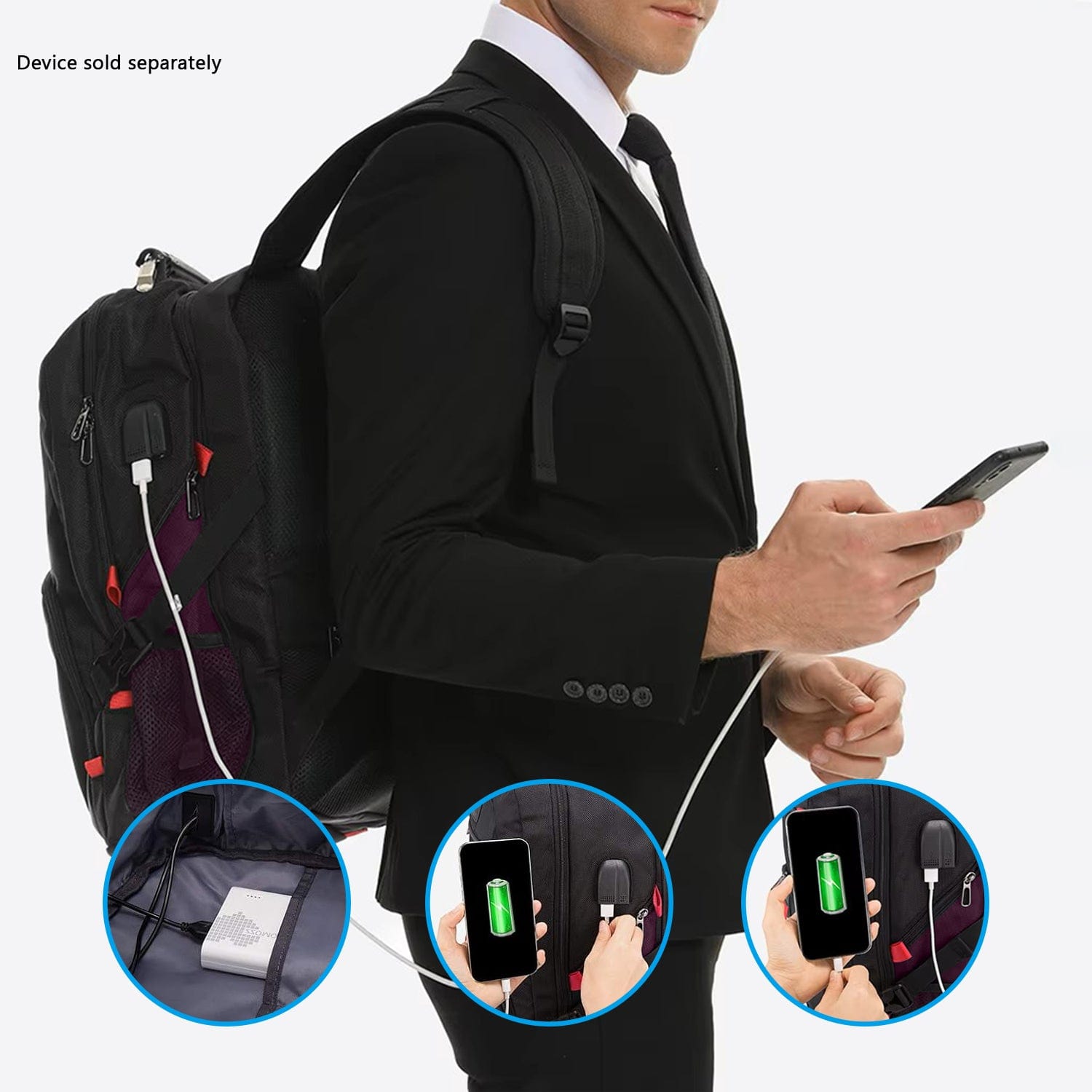 All-in-One Backpack with Anti-Theft lock Fits Laptops up to 17.3"