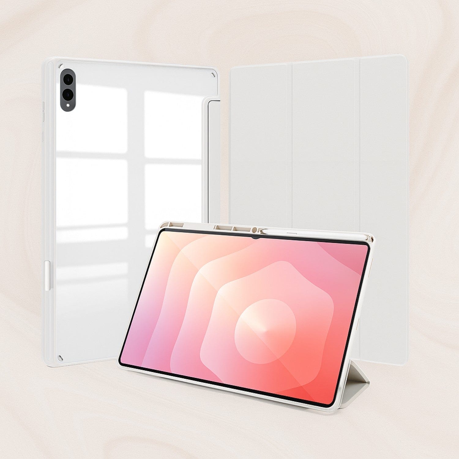 Samsung Galaxy Tab S11 Ultra Case - Folio Slim, Transparent Back | Venture Series