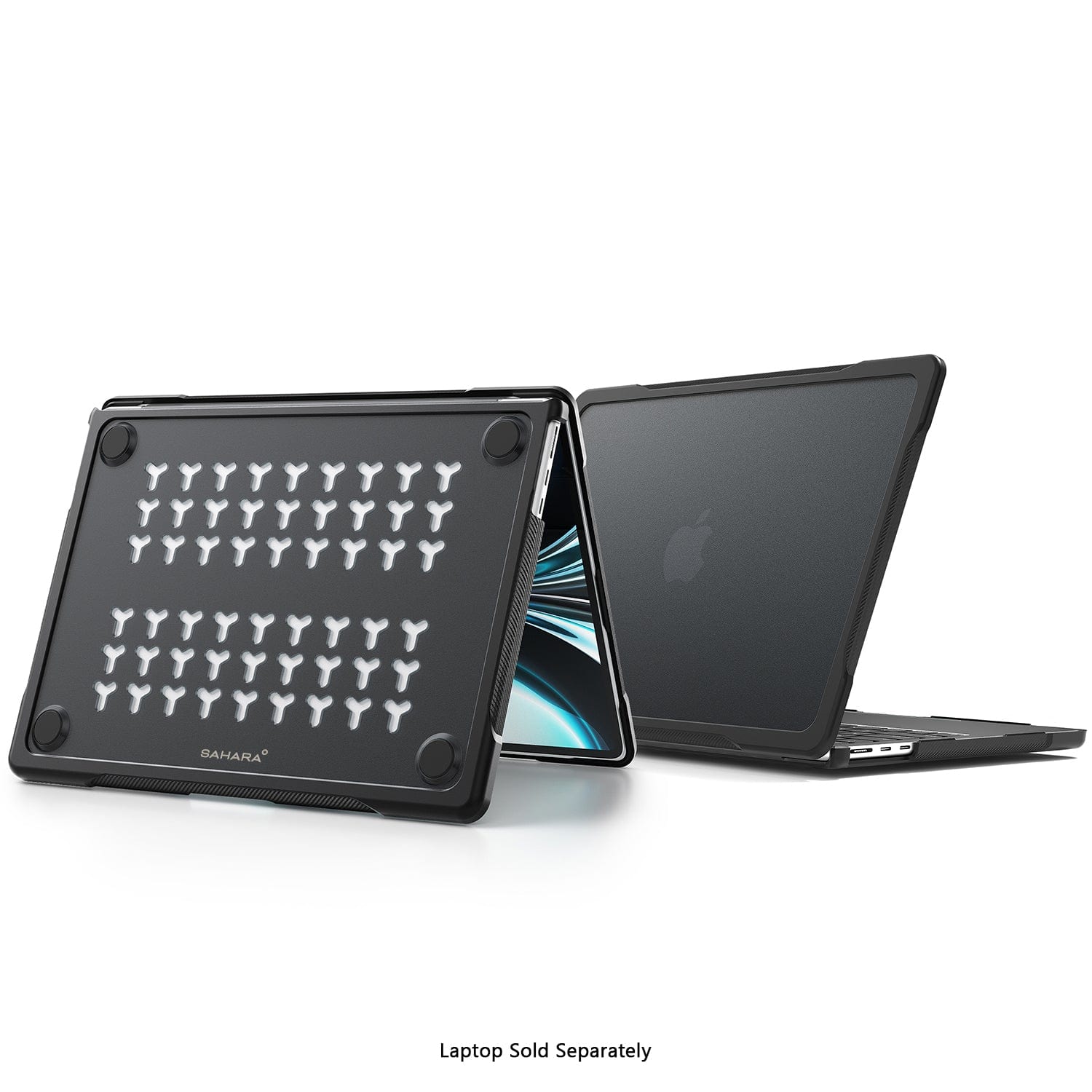 MacBook Pro 14-Inch (2021–2025, M1–M5) Clear/Black Case – Shock-Absorbing Corners | Raider Series