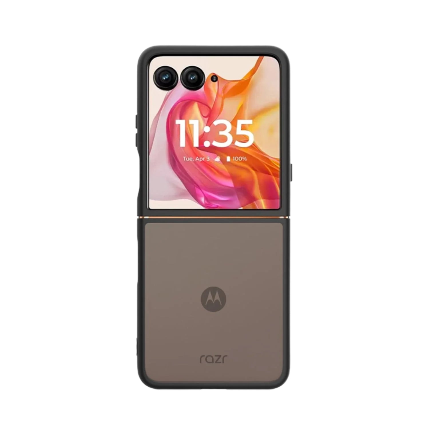 Motorola Razr Ultra (2025) Frosted Clear Semi-Transparent Back Cover - Closed-Button Design | Venture Series