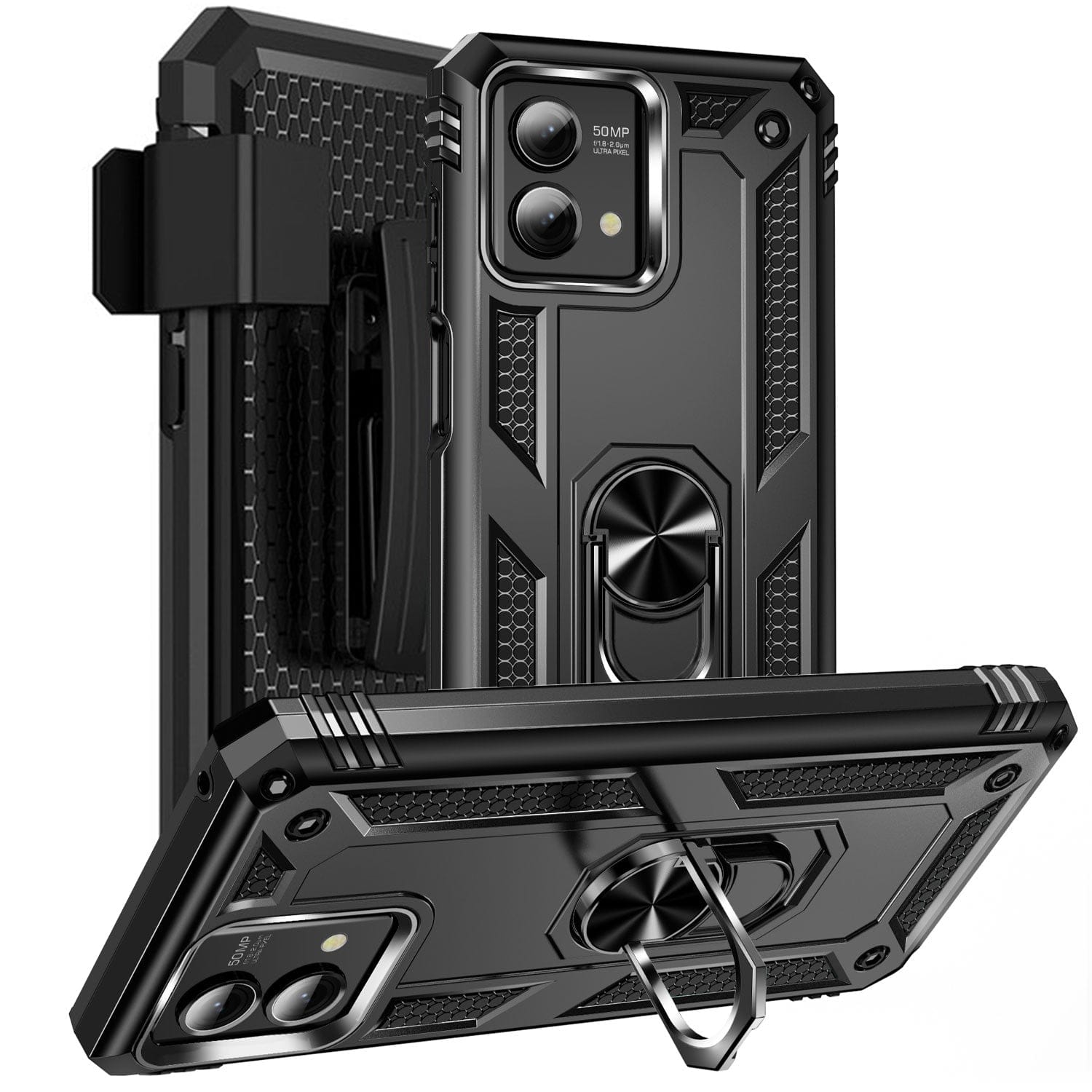 Raider Series Heavy Duty Kickstand Case - Motorola G Stylus 5G