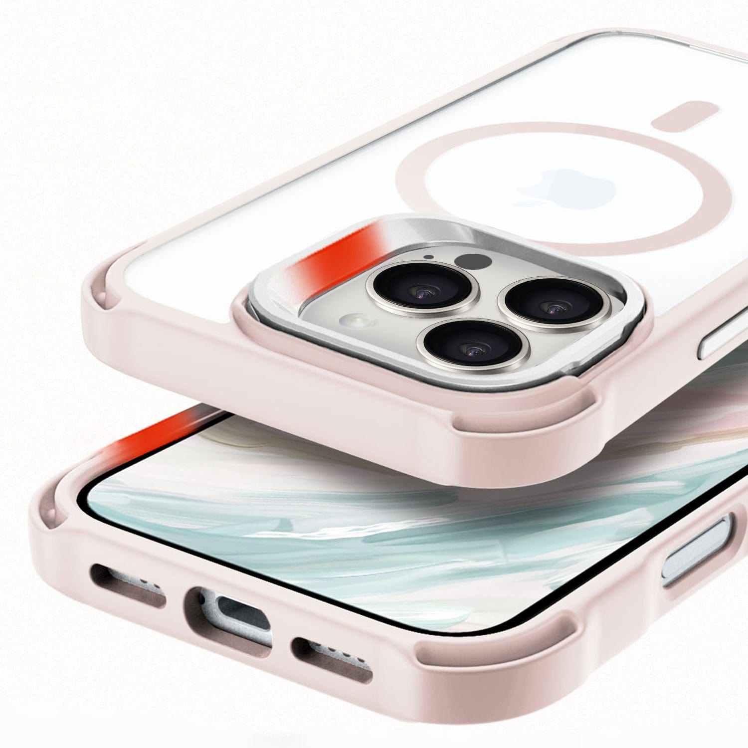 iPhone 16 Pro Max Clear Kickstand Case - Anti-Slip, Rugged, MagSafe | Venture Series