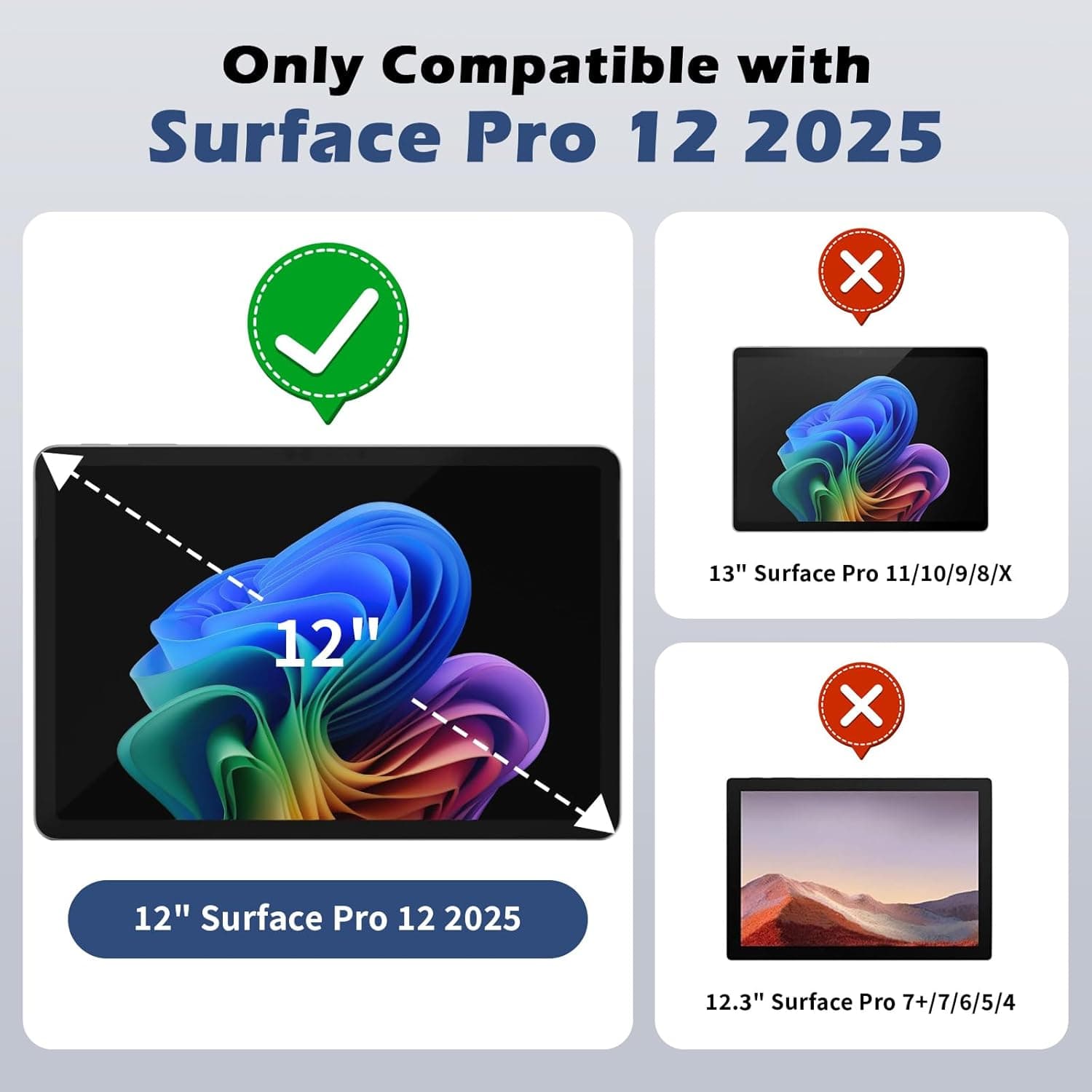 Microsoft Surface Pro 12" Case - Heavy-Duty with Hand & Shoulder Strap | Raider Series