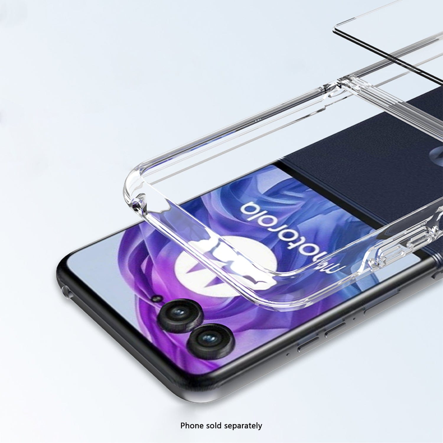 Motorola Razr+ (2025) Clear Case - Anti-Slip Grip, Shock-Absorbing Corners | Venture Series