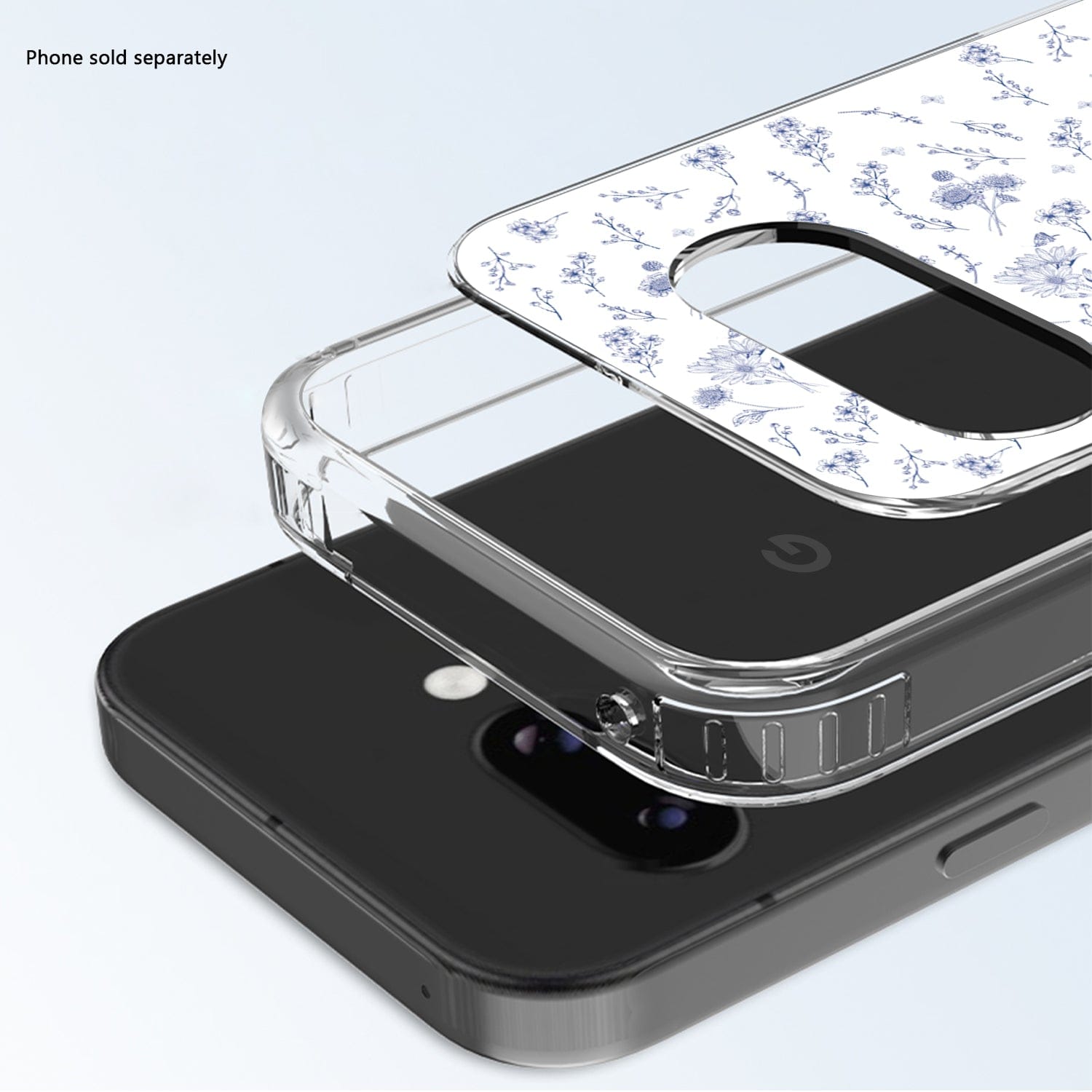 Google Pixel 9a Floral Clear Case – Slim, Anti-Slip Grip | Inspire Series