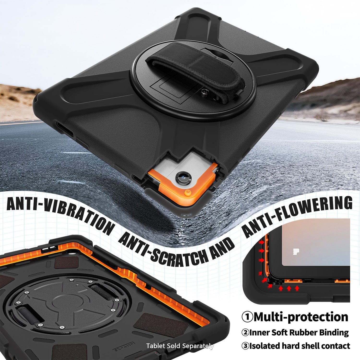 Samsung Galaxy Tab A11+ Case - Heavy-Duty, Hand Strap | Raider-X Series