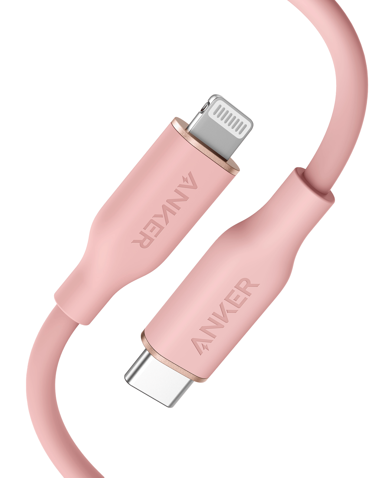 Anker <b>641</b> USB-C to Lightning Cable (Flow, 3 ft Silicone)