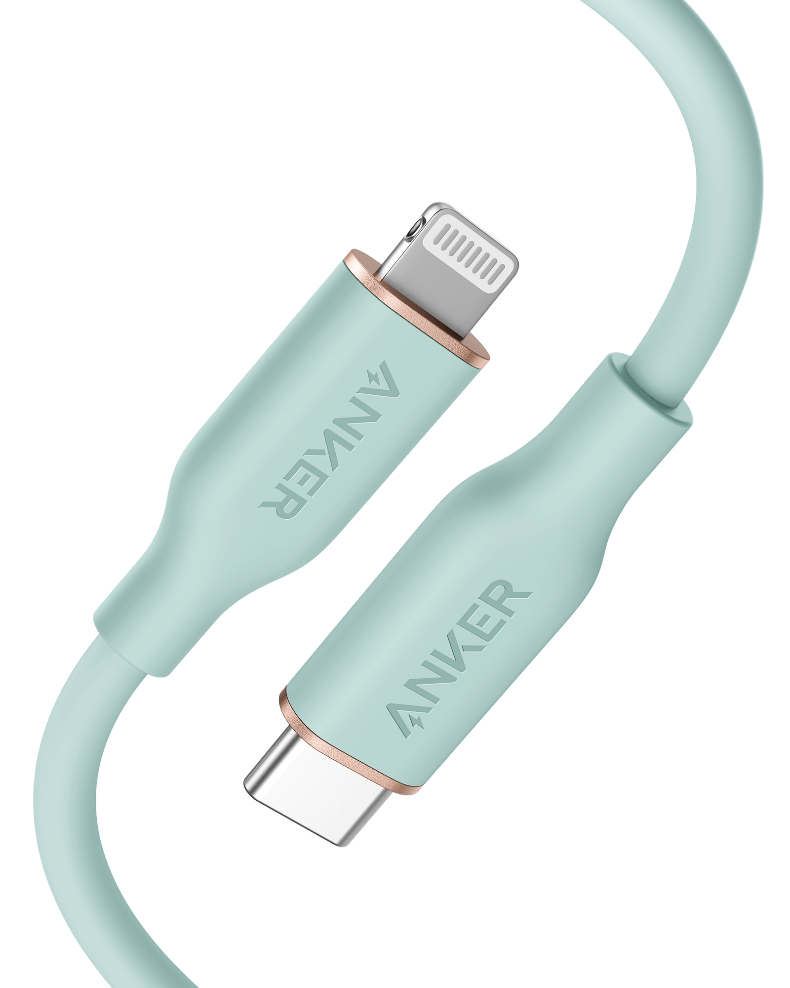 Anker <b>641</b> USB-C to Lightning Cable (Flow, 3 ft Silicone)