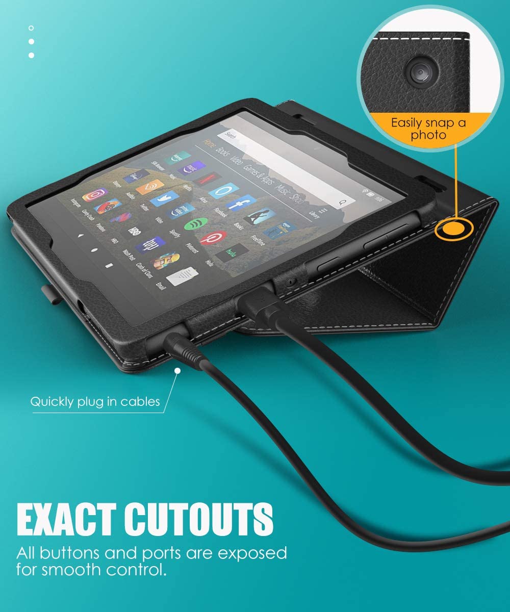 Indy Series Bi-Fold Folio Case - Amazon Fire HD 8 and Fire HD 8 Plus (2020-2024 release)